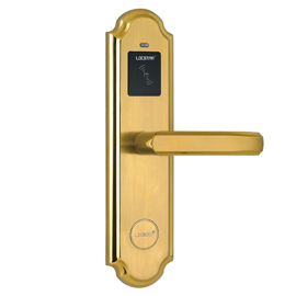 酒店智能门锁国际流行全不锈钢一体化结构、独特隐蔽是钥匙孔LS-8101-RF15