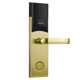 酒店智能刷卡锁不锈钢面板加合金钢内衬板的复合结构、独特隐蔽式钥匙孔LS-8088-RF