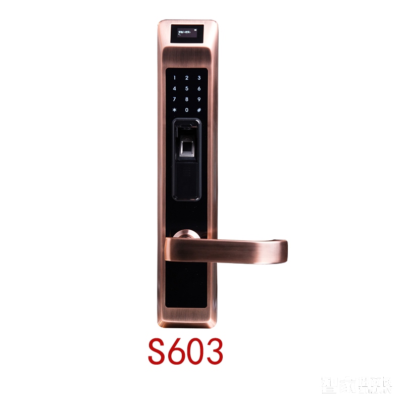 沁居智能指纹密码锁 多重开锁方式 低电压报警S603