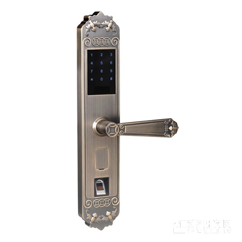 智能指纹锁 指纹密码刷卡遥控开锁/不锈钢材质6808