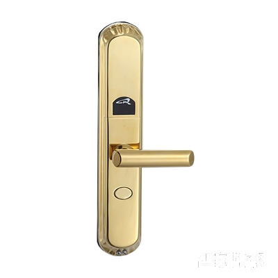 指纹锁密码锁滑盖PVD金色不锈钢材质LK-R7-CR