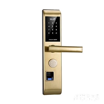 指纹锁密码锁刷卡锁直板金色FV-SO-BI1-A1