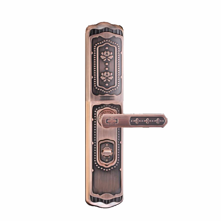 红古铜复古智能指纹锁 别墅电子密码锁FD-8806