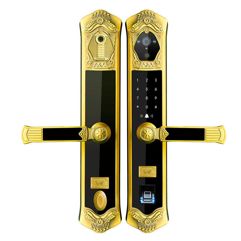 九万里智能锁九万里指纹锁 高端别墅大门锁 可视密码锁