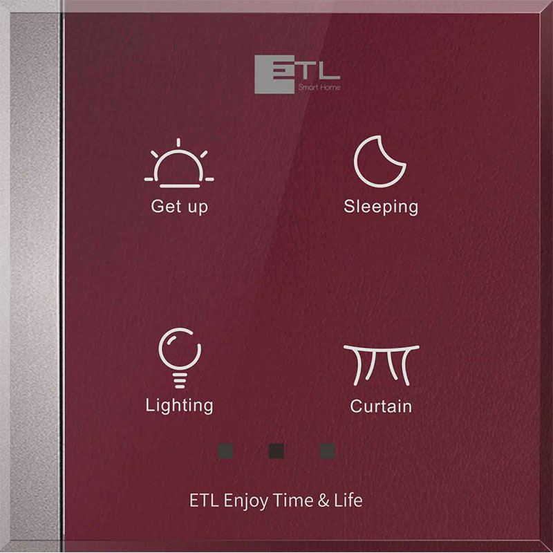 ETL智能家居时享鉴宜场景控制面板 艺匠系列皮纹场景控制面板