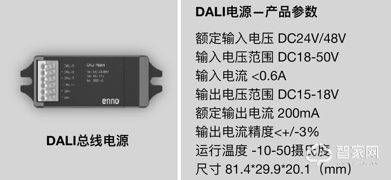 意诺DALI电源 输入电压范围DC18-50V