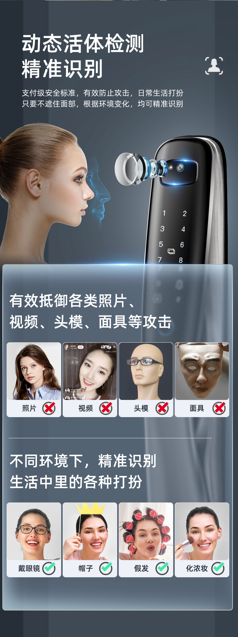 樱花智能锁 3D人脸识别全自动电子密码指纹锁