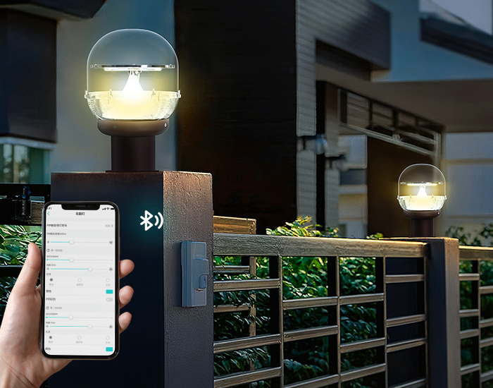 solaraxy智慧照明solaraxy追日系列智能照明柱头灯 APP掌控灯光