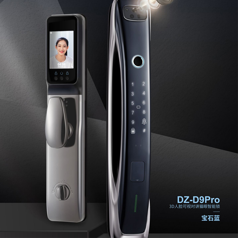 樱花D9Pro-3D人脸识别智能门锁 可视对讲电子密码指纹锁