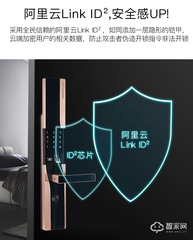 德施曼D830V/S防盗门密码锁 智能指纹电子门锁